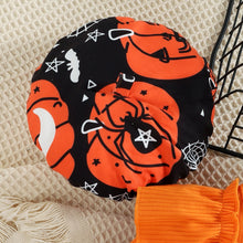 Load image into Gallery viewer, Round Neck Ruffle Trim Halloween Theme Dress