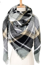 Load image into Gallery viewer, Plaid Imitation Cashmere Scarf