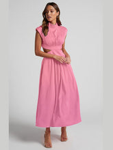 Load image into Gallery viewer, Cutout Mock Neck Sleeveless Dress