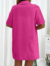 Load image into Gallery viewer, Button Up Shirt and Drawstring Shorts Set