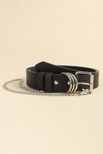 Load image into Gallery viewer, PU Leather Alloy Chain Belt