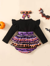 Load image into Gallery viewer, Baby Printed Round Neck Long Sleeve Bodysuit