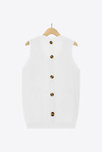 Load image into Gallery viewer, Buttoned Pocket Knit Tank
