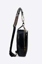 Load image into Gallery viewer, Adjustable Strap PU Leather Sling Bag