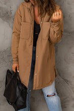 Load image into Gallery viewer, Snap Down Side Slit Jacket with Pockets