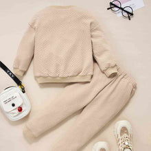 Load image into Gallery viewer, Kids Round Neck Sweatshirt and Joggers Set