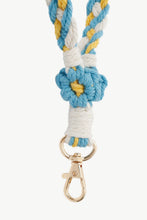 Load image into Gallery viewer, Floral Braided Wristlet Key Chain