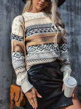 Load image into Gallery viewer, Dropped Shoulder Round Neck Sweater