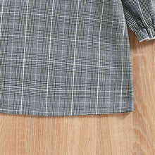 Load image into Gallery viewer, Baby Girl Plaid Flounce Sleeve Dress