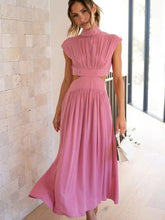 Load image into Gallery viewer, Cutout Mock Neck Sleeveless Dress