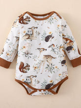 Load image into Gallery viewer, Baby Printed Bodysuit and Waffle-Knit Joggers Set