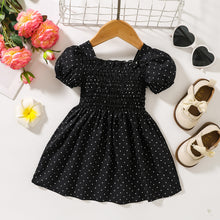 Load image into Gallery viewer, Printed Square Neck Smocked Dress