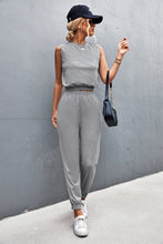 Load image into Gallery viewer, Sleeveless Top and Joggers Set