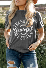 Load image into Gallery viewer, THANKFUL GRATEFUL BLESSED Graphic Crewneck Tee