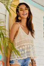 Load image into Gallery viewer, Spliced Mesh V-Neck Cami
