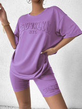 Load image into Gallery viewer, BROOKLYN NYC Graphic Top and Shorts Set