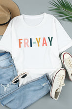 Load image into Gallery viewer, Letter Graphic Cuffed Tee