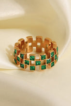 Load image into Gallery viewer, Contrast Stainless Steel 18K Gold-Plated Ring
