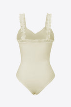 Load image into Gallery viewer, Ribbed Ruffle Trim Sleeveless Bodysuit