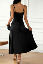 Load image into Gallery viewer, Spaghetti Strap Lace-Up Dress