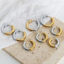 Load image into Gallery viewer, 18K Gold-Plated Huggie Earrings