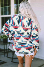 Load image into Gallery viewer, Geometric Button Down Jacket