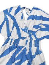 Load image into Gallery viewer, Slit Printed Surplice Maxi Dress