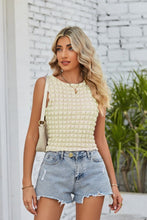 Load image into Gallery viewer, Textured Round Neck Tank