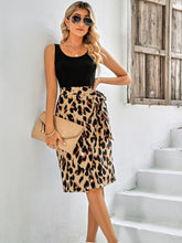 Load image into Gallery viewer, Printed Scoop Neck Sleeveless Dress