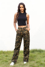 Load image into Gallery viewer, Camouflage Straight Leg Cargo Pants