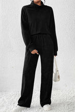 Load image into Gallery viewer, Ribbed Long Sleeve Top and Pants Set