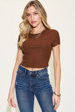 Load image into Gallery viewer, Basic Bae Full Size Ribbed Round Neck Short Sleeve T-Shirt