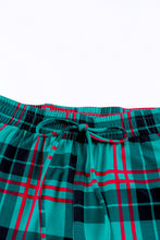 Load image into Gallery viewer, Plaid Long Sleeve Top and Pants Lounge Set