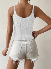 Load image into Gallery viewer, Scoop Neck Mixed Knit Cami