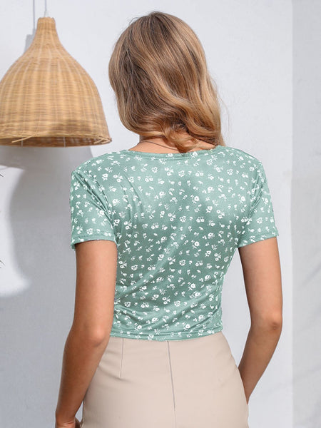 BITTERSWEET Floral Crop Top