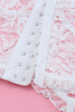 Load image into Gallery viewer, Lace-Up Frill Trim Lingerie Set