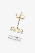 Load image into Gallery viewer, Heartbeat Rhythm 925 Sterling Silver Moissanite Stud Earrings