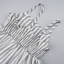 Load image into Gallery viewer, Striped Bow Detail Spaghetti Strap Dress
