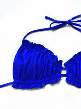 Load image into Gallery viewer, Frill Trill Halter Neck Bikini Set