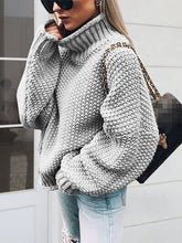 Load image into Gallery viewer, Turtleneck Long Sleeve Sweater