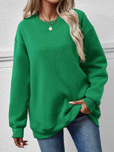 Load image into Gallery viewer, Round Neck Long Sleeve Sweatshirt