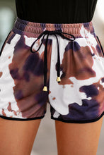 Load image into Gallery viewer, Printed Drawstring Waist Shorts with Pockets