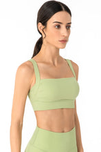 Load image into Gallery viewer, Open Back Pleated Detail Sports Bra