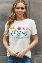 Load image into Gallery viewer, BLESSED ARE THE PURE IN HEART Graphic Cotton Tee