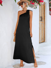 Load image into Gallery viewer, One-Shoulder Slit Maxi Dress