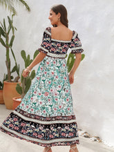 Load image into Gallery viewer, Floral Flounce Sleeve Midi Dress