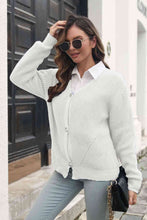 Load image into Gallery viewer, Button Down Ribbed Trim Cardigan