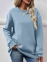 Load image into Gallery viewer, Round Neck Long Sleeve Sweatshirt