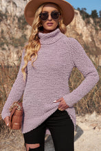 Load image into Gallery viewer, Popcorn Knit Turtleneck Sweater