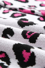 Load image into Gallery viewer, Leopard Contrast Trim Open Front Longline Cardigan